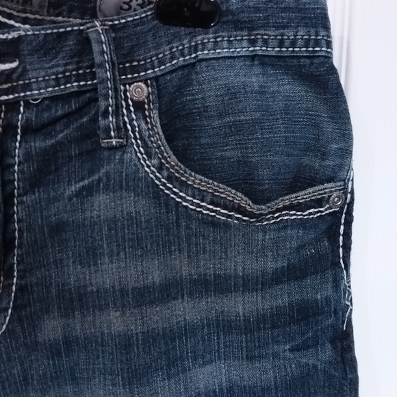 Men's BKE Derick Jeans 33R by Approx. 30 Leg Blue Pre-Owned - Picture 4 of 15